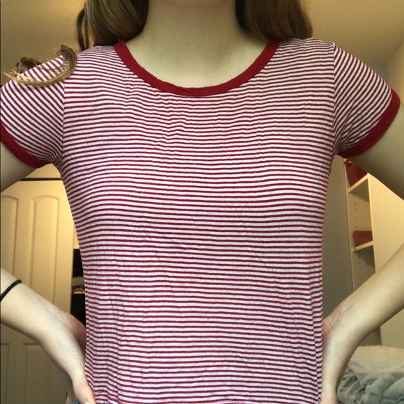 Red striped tee! - Picture 1 of 2